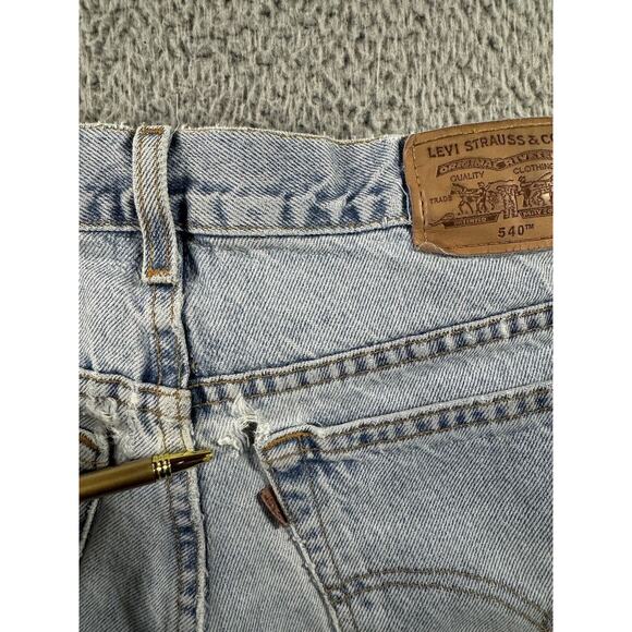 Vintage Levis 540 Brown Tab Jeans Men 38x30 Light Wash Denim - Picture 9 of 11